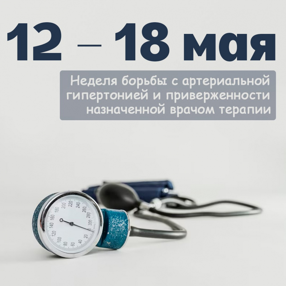 Неделя борьбы с артериальной гипертонией и приверженности назначенной врачом терапии